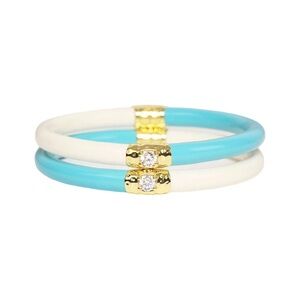 Budhagirl Turquoise Yin Yang Bangles